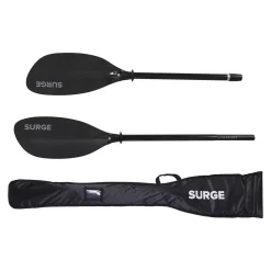 Surge Franklin 2 Piece Paddle – Carbon/Bent Shaft -Famous Kayak Shop 2pce Whitewater Paddle Straight Shaft 1 1