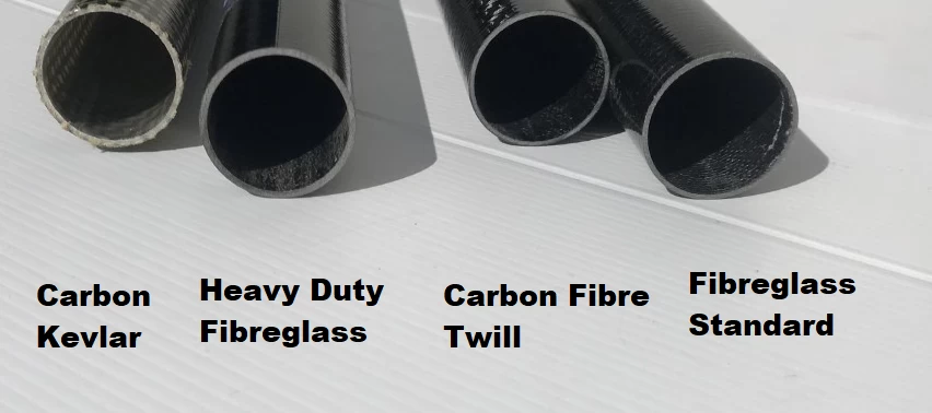 Paddle Shaft Carbon Fibre Twill 140 Cm 5 Paddle Shaft Carbon Fibre Twill 140 Cm - Image 3