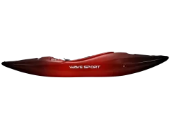 Wavesport Diesel 70 Whiteout Kayak -Famous Kayak Shop Diesel 80 WhiteOut Cherry Bomb side 2