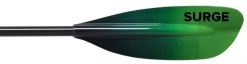 Surge Zeta Small 2 Piece Touring Paddle – Carbon/Glass -Famous Kayak Shop Surge glass blade Green