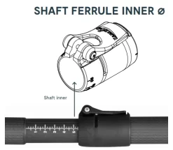 Kajak Sport Ferrule – Paddle Joiner -Famous Kayak Shop inner diameter 1